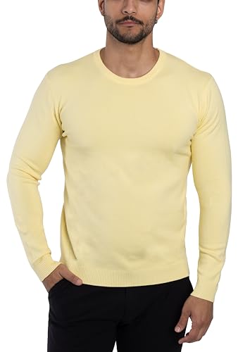 X RAY Mens Crew Neck Sweater Slim Fit Midweight...
