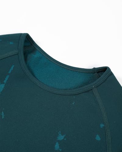 Image of AUROLA Serpent Snake Seamless Workout T-Shirts for Women,Short Sleeve Crop Top Gym Yoga Athletic Shirts Tee