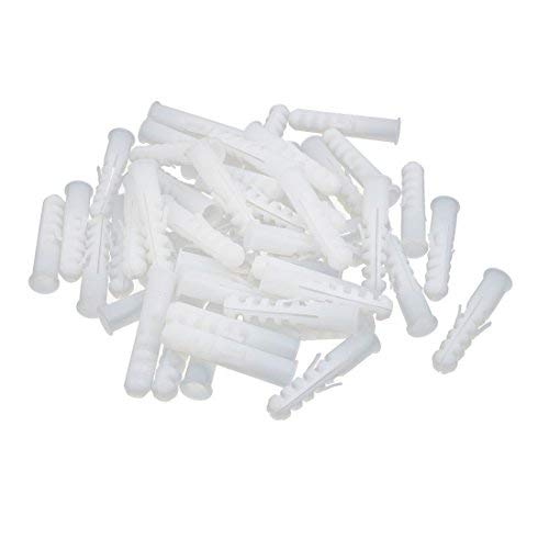 Plastic Expansion Wall Anchor Plugs 14 mm x 58 mm White 48 Pieces Amazon.co.uk DIY & Tools