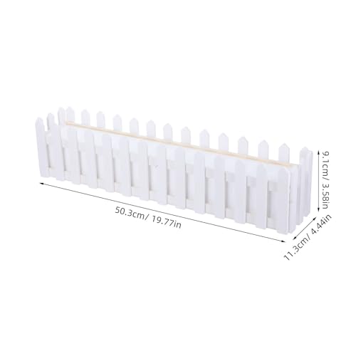 Pot de fleurs rectangulaire en bois de table avec mousse de fixation