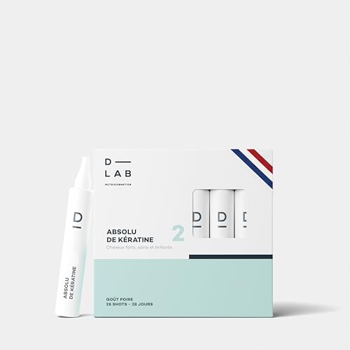 Kératine Naturelle D-LAB Absolu de Kératine Goût Poire 28 Jours