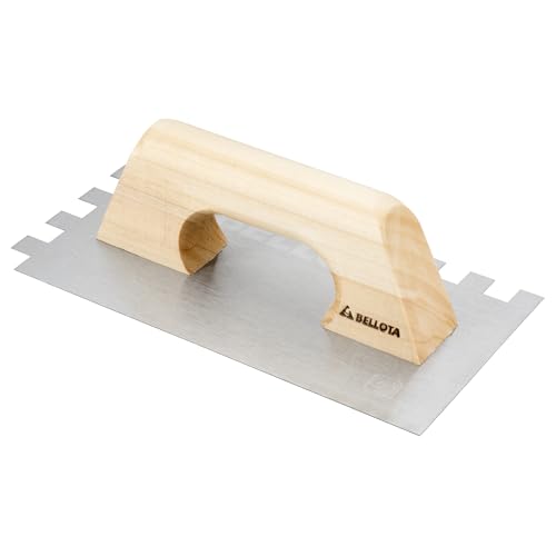 Bellota 5873-15 - Llana para cola con dentado 15x15 mm, mango de madera y Hoja de Acero