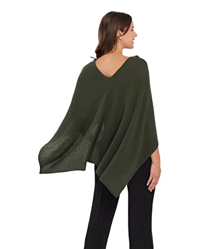 Image of CLAUDIA NICHOLE Womens 100% Cashmere Dress Topper - Cashmere Poncho Wrap