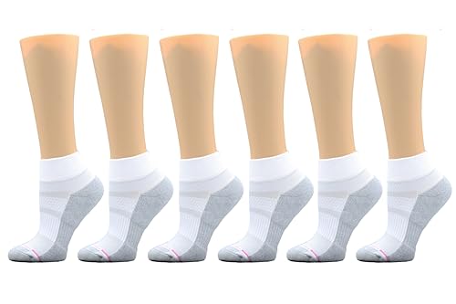 Image of Dr. Motion Solid Half-Cushion | Quarter Compression Socks For Women
