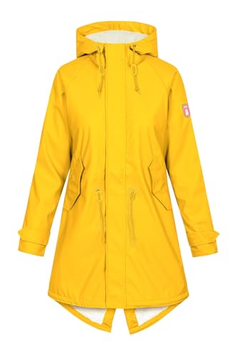 derbe Friese Tidaholm Damen Regenjacke Friesennerz Gelb 42 | Regenmantel |...