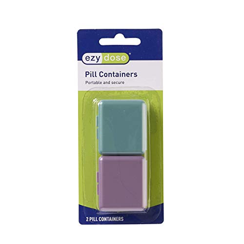 Indestructo Pill Box - Metallic Finish - 1 Package of Two Boxes by Ezy Dose