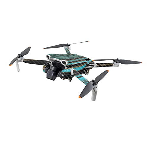 Image of MightySkins Carbon Fiber Skin Compatible with DJI Mini 3 - Blue Canyon | Protective, Durable Textured Carbon Fiber Finish | Easy to Apply | Made in The USA