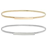  Discoball - Cinturón - para mujer Gold and Silver Talla única