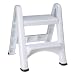 Rubbermaid Commercial Products Two-Step Folding Stepstool, White (300-Pound Load Capacity, 22-7/8-Inches x 21" Depth x 18-7/8-Inches)