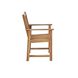 greemotion Gartenstuhl Borkum Outdoor-Stuhl mit Armlehne Gartensessel aus Akazie massiv - 2