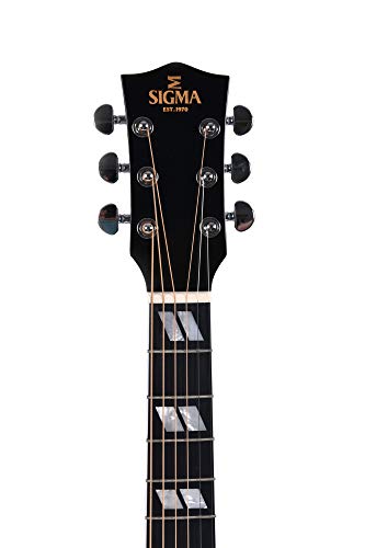 Sigma Guitars DM-SG5-BK+ – Édition limitée – Noir. - Les Beatles, Paul McCartney, John Lennon, RIngo Starr, George Harrison Sigma Guitars DM-SG5-BK+ - Édition limitée - Noir. – Image 6