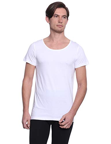 فانلة داخلية قطن بدون أكمام للرجال من 3 قطع من دايس، أبيض، مقاس XL