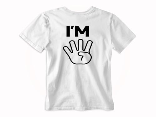 I'm Four - Toddler Outfits - Funny Boy Birthday Shirt Cute Girl Tshirts 4 Years Old Tees Clothes
