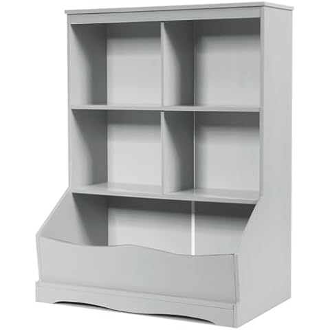 Maxmass Wooden Kids Toy Organizer and Bookcase Cover