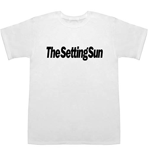 The Setting Sun 斜陽 しゃよう Ｔシャツ ホワイト M【斜陽産業とは】【太宰治】