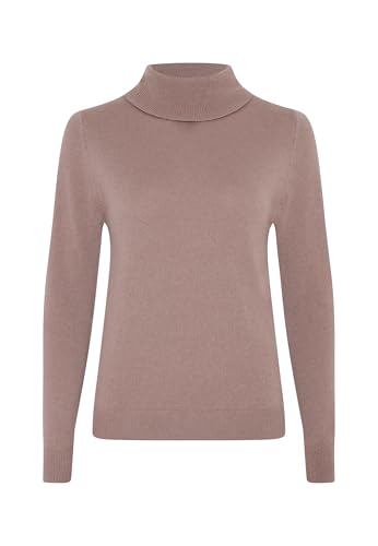 Image of Style & Republic Women's 100% Cashmere Slim Turtleneck Pullover Sweater
