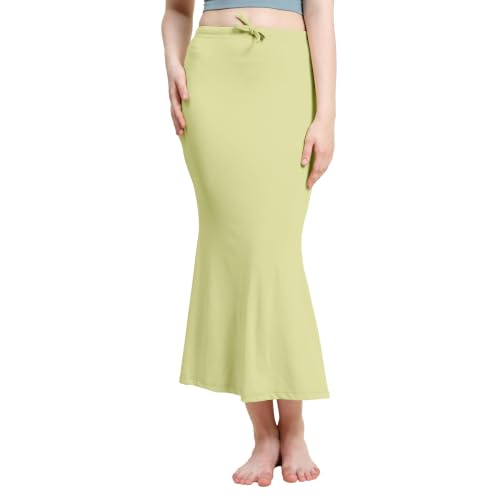 Image of Amazon Brand - Anarva Women Cotton Blended Saree Shapewear Regular Petticoat Skirt For Saree