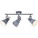 Produktbild BRILLIANT Lampe Bogart Spotrohr 3flg grau Beton | 3x D45, E14, 25W, geeignet für Tropfenlampen (nicht enthalten) | Köpfe schwenkbar
