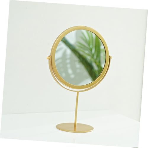 Miroir de maquillage de bureau rond à surface et base antidérapante - 4