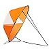 Yeory Kayak Sail Foldable PVC Quick Release Clear Window Downwind Kayak Wind Sail Portable Kayak Accessories Paddle Board Sail Green