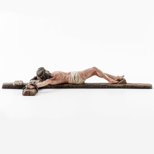 Crucifijo de pared contra la pérdida de solemnidad en la oración: cruz de Jesús de 14" 5