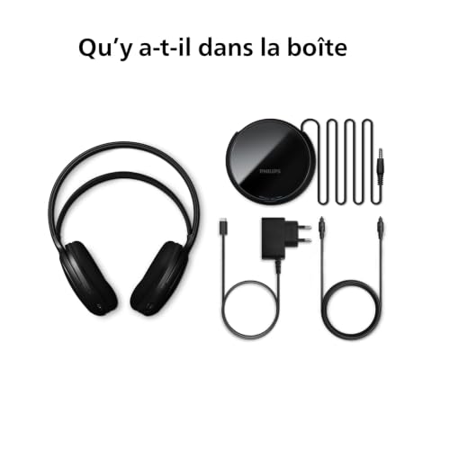 Auriculaires Philips SHD6000BK – Connexion Numérique 2,4 GHz, 30h Autonomie - vue 4