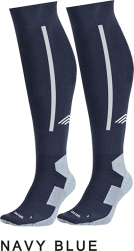 Image of JUST RIDER Men Sport Football Soccer Long Socks Over Knee High Sock Baseball Hockey