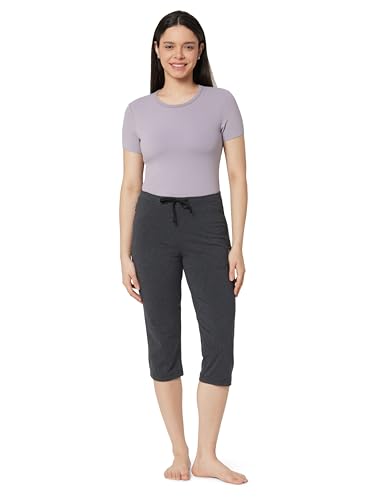 Image of Enamor Essentials E018 Stretch Cotton Lounge Capri for Women