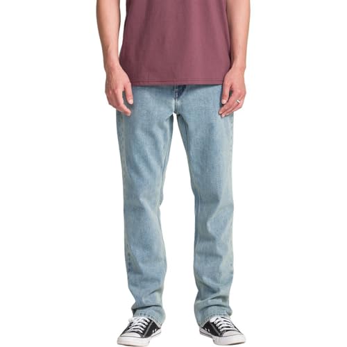Image of Volcom Men's Solver Stretch Denim Jeans-Modern Fit Pant