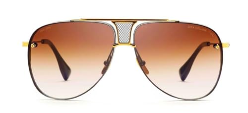 Sunglasses Dita DECADE TWO DRX 2082 B-BLK-GLD Matte Black18k Gold w/ Dark Brown2
