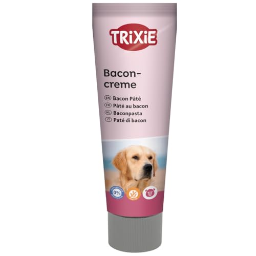 TRIXIE Baconcreme Snackcreme für Hunde mit starkem Belohnungseffekt ideal fürs Training und zur Medikamentengabe 110 g 31842