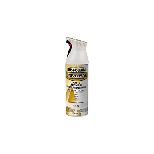 Image of Rust-Oleum 371597 Universal All Surface Metallic Spray Paint, 11 oz, Matte Capiz