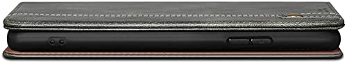 Funda de cuero iPhone 13 Pro acabado premium texturizado negro con protector de pantalla 7