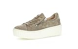 Gabor Damen Low-Top Sneaker, Frauen Halbschuhe,Wechselfußbett,Best Fitting,Plateausohle,Women's,Lady,Ladies,Halbschuhe,Schilf,39 EU / 6 UK