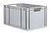 aidB Eurobox NextGen Economy, Griffe offen, 600x400x320mm, 1 St, grau