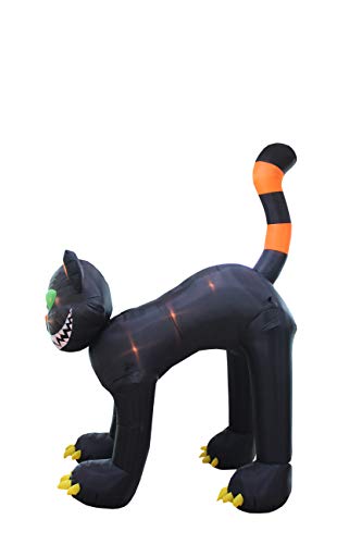 11 Foot Tall Animated Halloween Inflatable Black Cat #TOP5