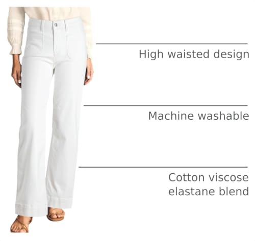 Image of Astylish Women's Wide Leg Jeans High Waisted Denim Pants