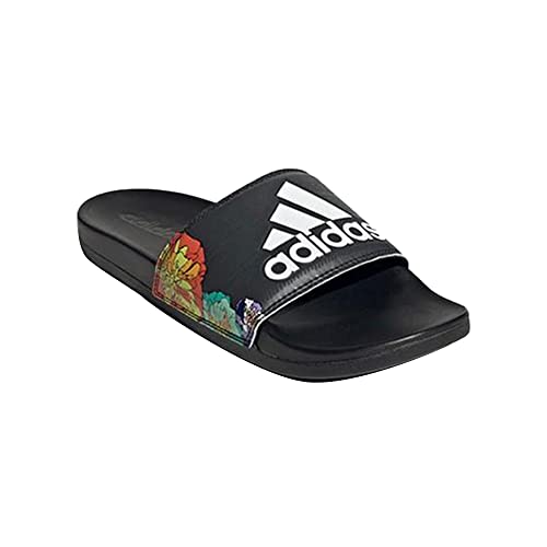 adidas Slides Adilette Comfort pour femme, Cblack Ftwwht Cblack, 42 EU