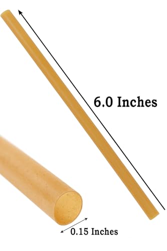 Pitillos desechables biodegradables de 6 pulgadas en pack de 500 miniatura 2