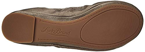 Lucky Brand Women's Emmie Ballet Flat, Pewter, 64