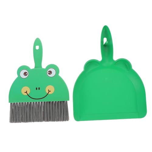 ELAYARD Mini Besen und Kehrblech Set Kompakt und Leicht Dichtes Borstenmaterial Kratzfrei Vielseitig für Tischplatten Auto und Camping für Haushalt und Büro