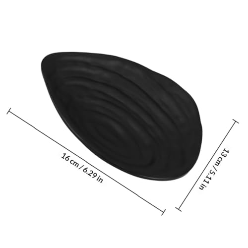 Set de 2 Platos de Melamina Negra para Sushi miniatura 2