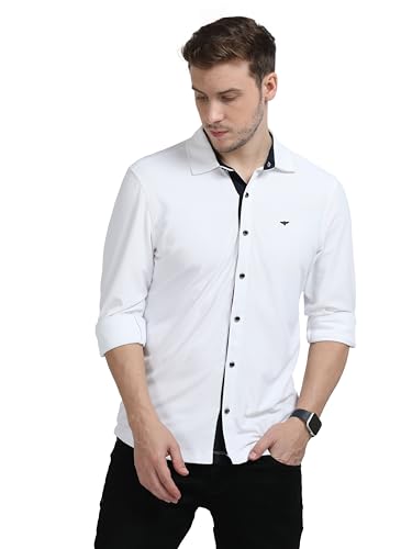 Image of STELLERS Men's Premium Full Sleeve Shirt | Feather Touch Feel| Regular Fit| Odour Resistant| Anti-Static| Wrinkle Free| Quick Dry | Stretchable| Lightweight| Sweat-Proof