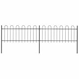 Avec des barres verticales avec cerceau et un solide renfort horizontal comme renfort à la structure, barriere jardin notre clôture de jardin fournira un haut degré de sécurité