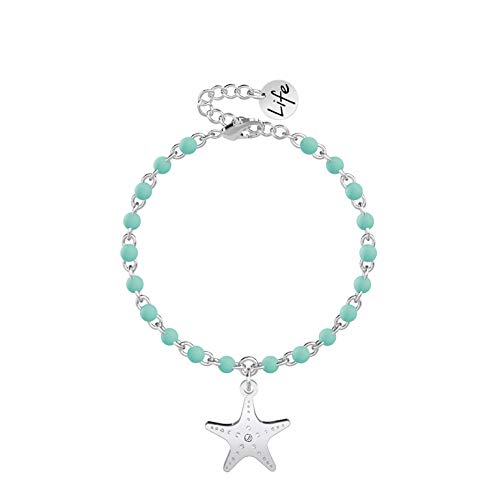 731856 Bracciale Kidult da donna, colore verde, materiale acciaio