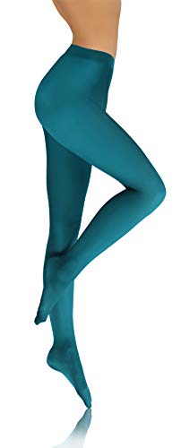 Sesto Senso Medias Microfibra Opacas Coloridas Ropa Mujer 40 DEN Turquesa 4 Copper