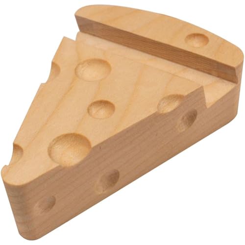 Support de téléphone de bureau en bois en forme de fromage mignon - 2