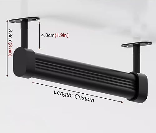 Pôles de garde-robe en métal réglables de 40 à 80 cm pour le rangement efficace des vêtements - 3