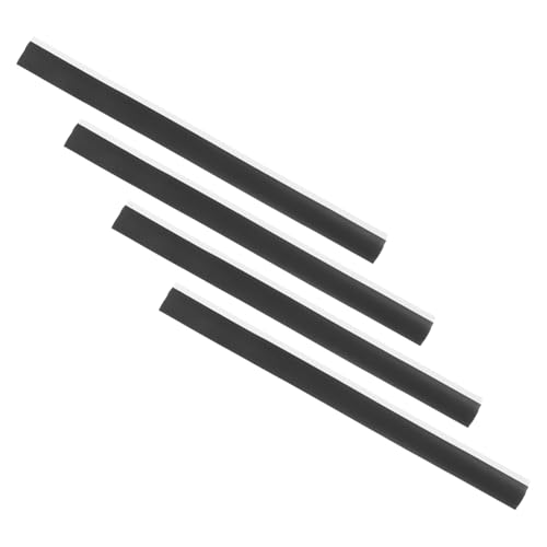 SUPVOX 4 Piezas Tira de Goma para de Recogedor de Polvo de de Caucho Suave de Repuesto para de Sellado y Control de Residuos Limpieza Silenciosa