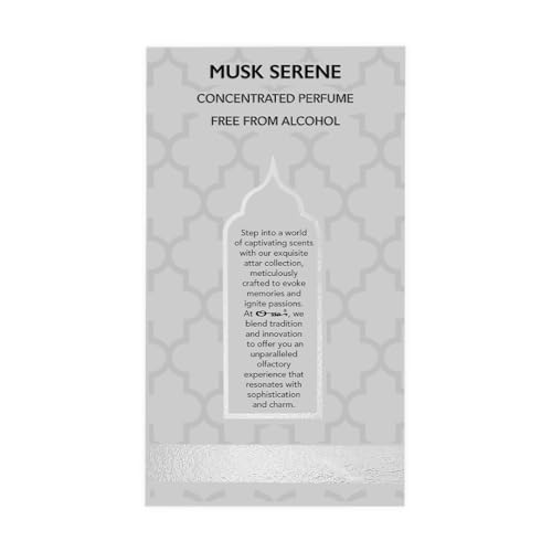 Image of Ossa Musk Serene Concentrated Perfume 6ml | Alcohol Free Roll On Attar For Men And Women | Premium Long Lasting Unisex Fragrance With Bergamot & Cedarwood | Top-Notch Scent for Everyday Experiences